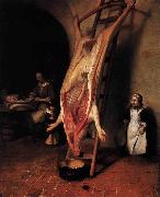 Barent fabritius The Slaughtered Pig painting